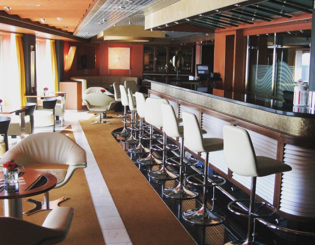 One of the bars on Holland America Line's Nieuw Amsterdam