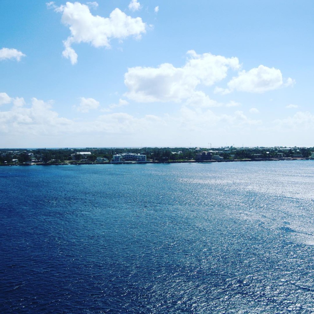 A view of Grand Cayman as our ship is at anchor