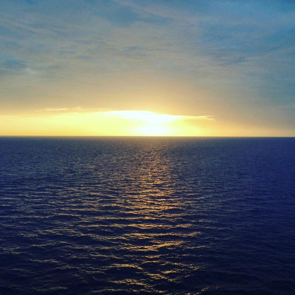 Sunset at sea