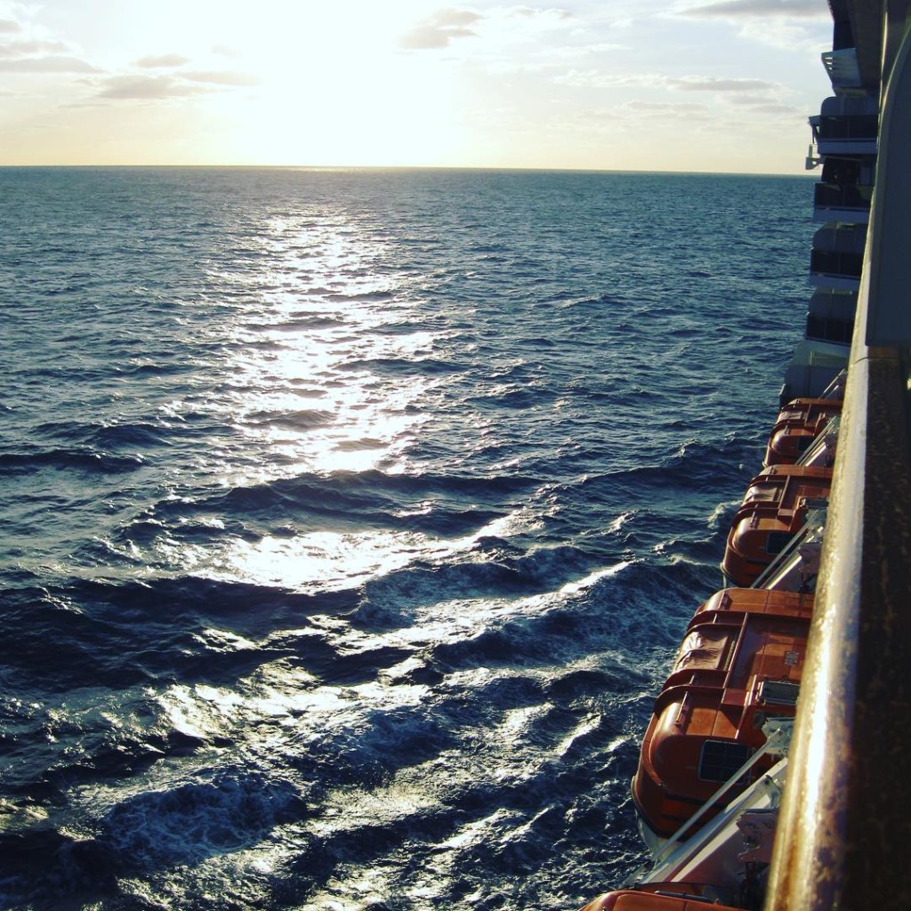 Sunset at sea