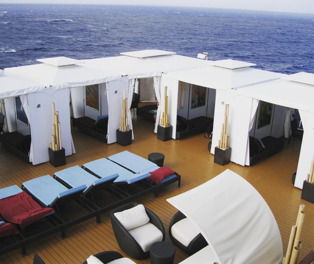 Cabanas on Holland America's Nieuw Amsterdam