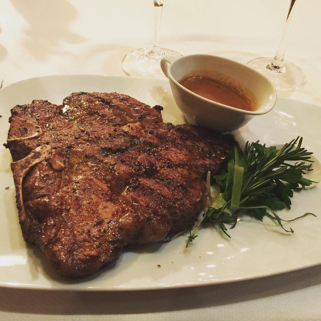 Porterhouse steak from Holland America's Pinnacle Grill