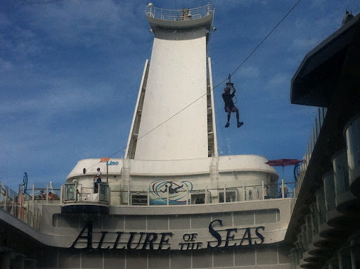 Zip Line aboard Allure of the Seas