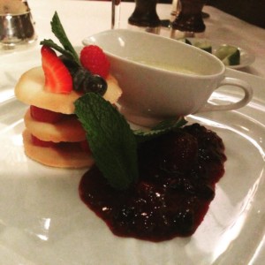 Dessert from the Pinnacle Grill on Holland America Line's Eurodam