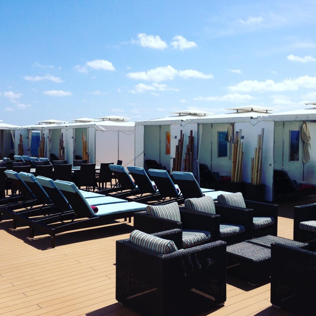 Cabanas on Holland America Line's Eurodam