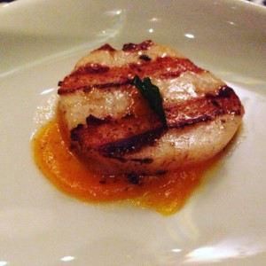 Scallop appetizer from the Pinnacle Grill on Holland America Line's Eurodam