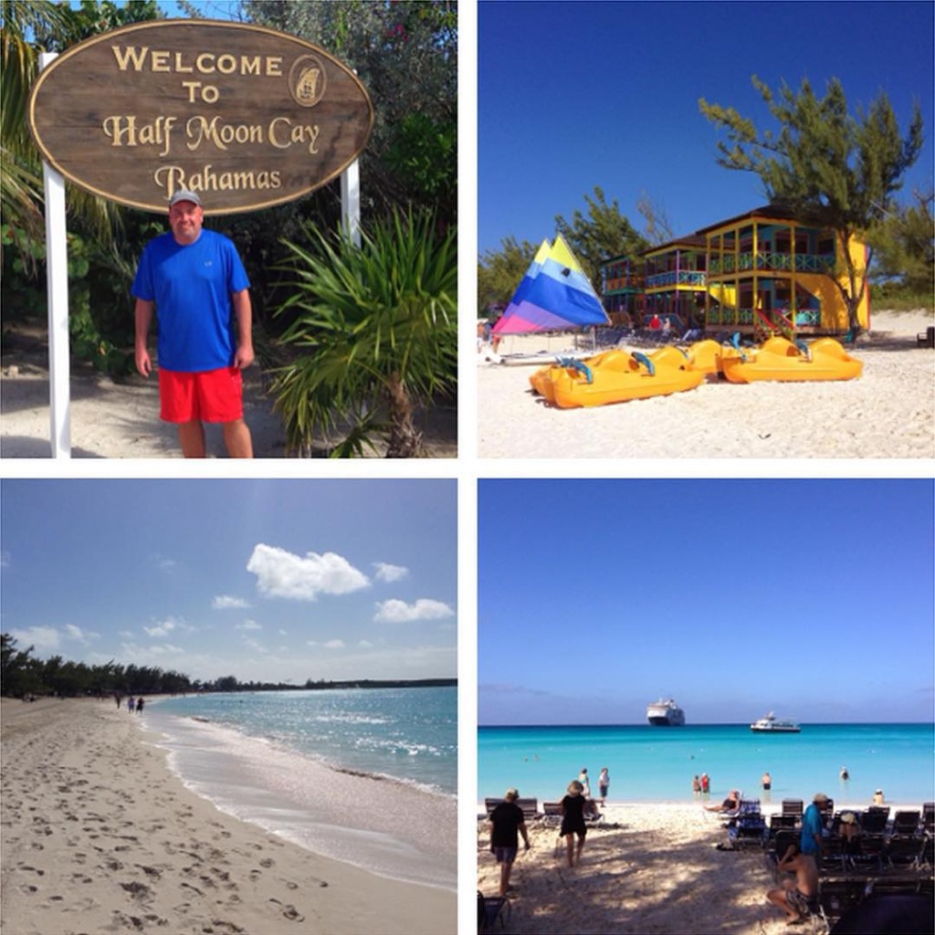 Scenes from around Holland America Line's private island, Half Moon Cay in the Bahamaas