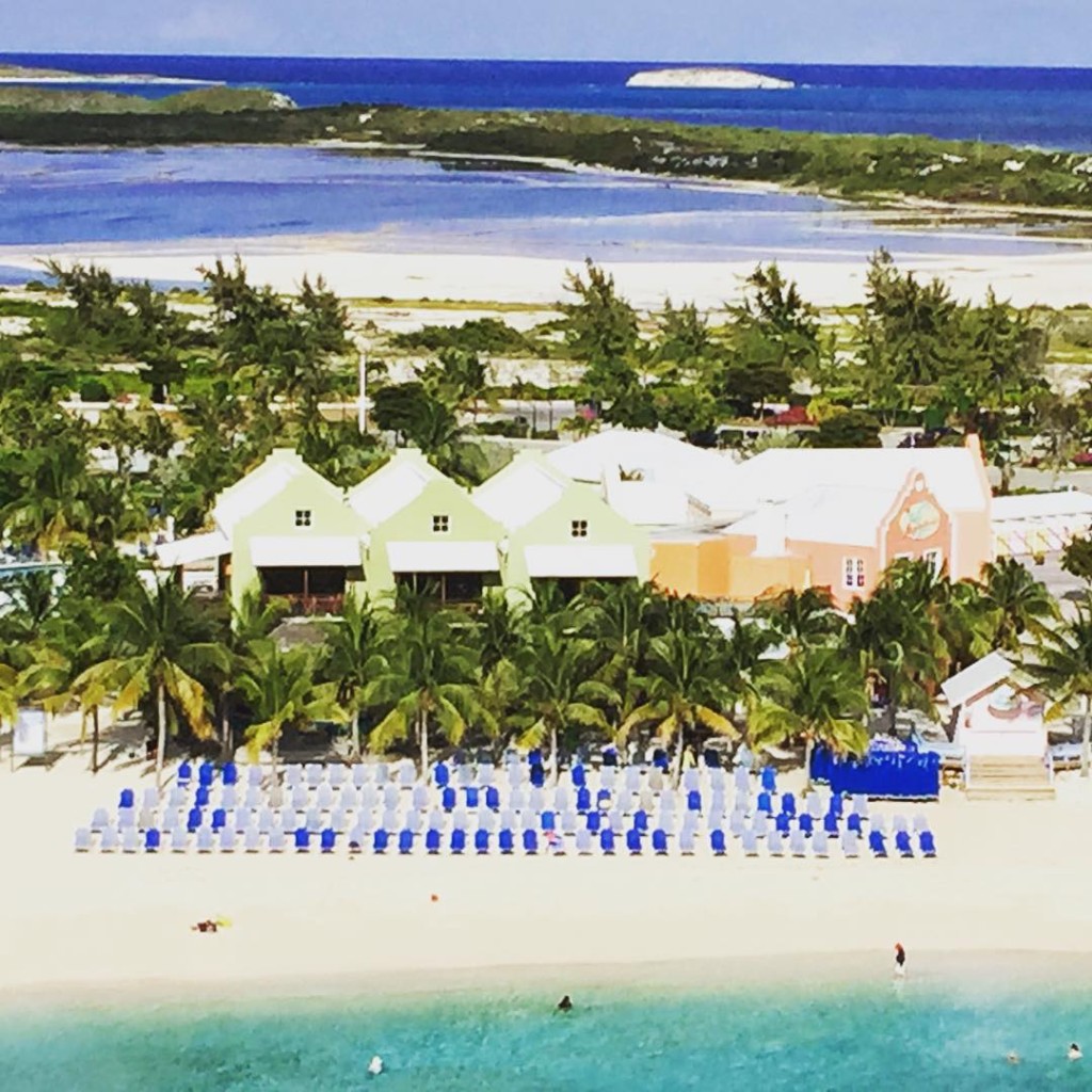 The public beach at the Grand Turk cruise port 