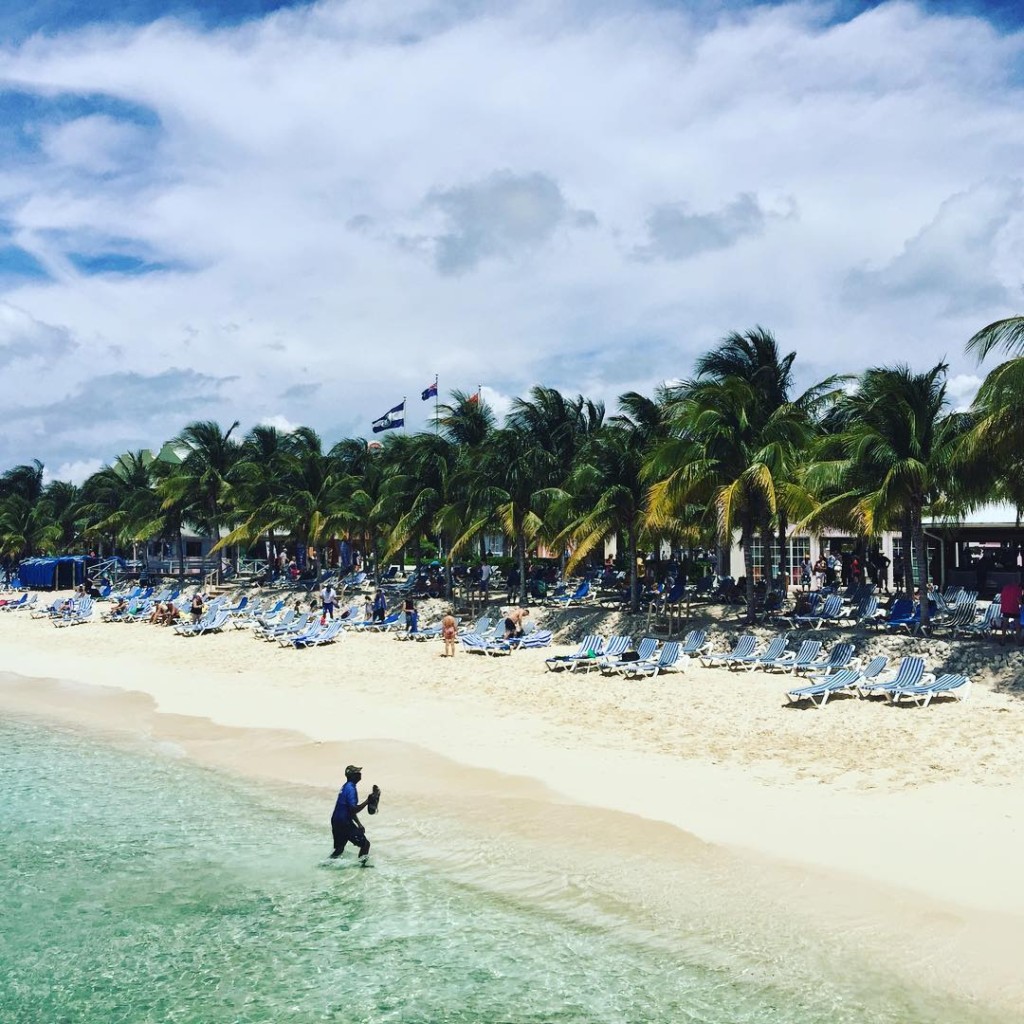 The public beach at the Grand Turk cruise port 