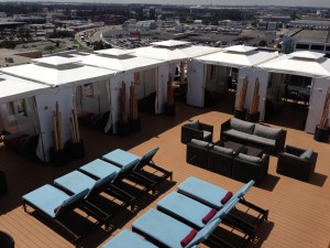 The Retreat Cabana area onboard Holland America Line's ms Eurodam