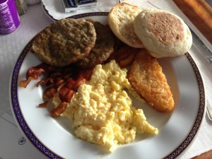 Breakfast of Champions from Room Service on board the ms Eurodam from Holland America Line