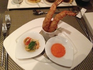 Tempura Shrimp from Tamarind on Holland America Line's ms Eurodam