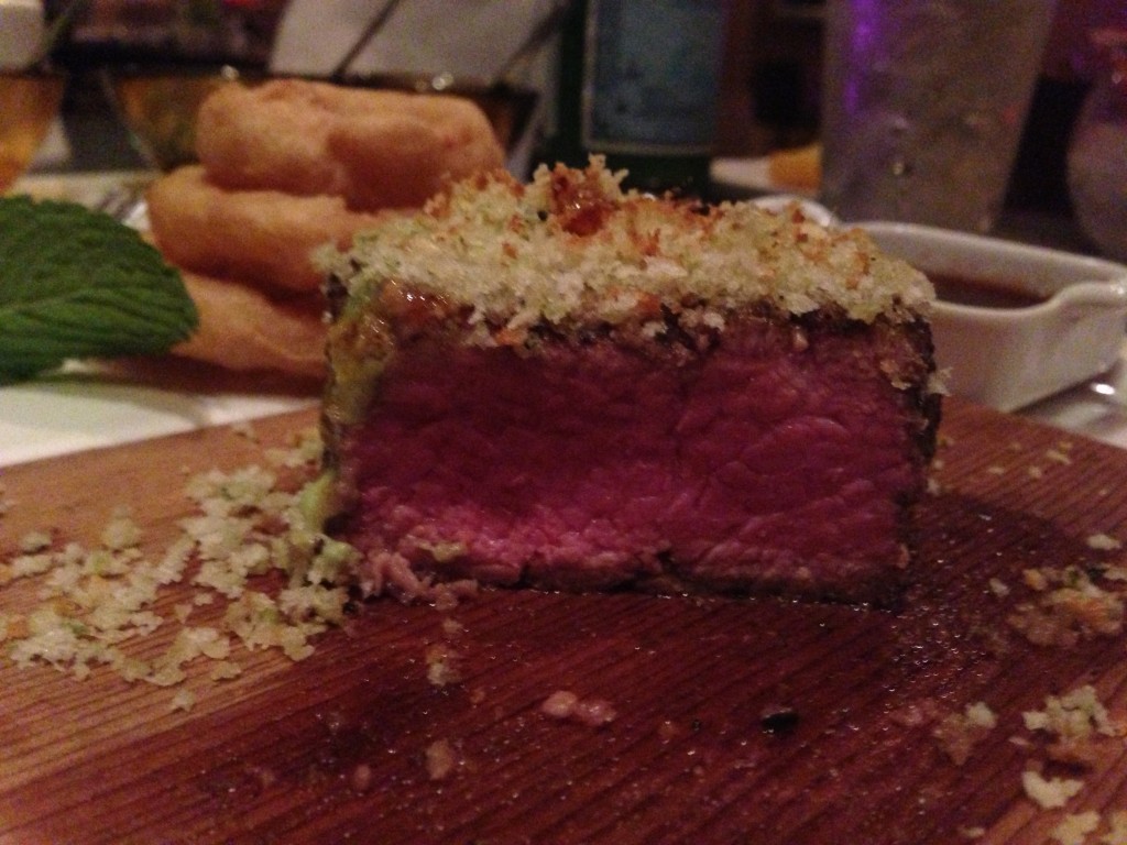 The Wasabi and Ginger Crusted Filet from Tamarind on Holland America Line's ms Eurodam