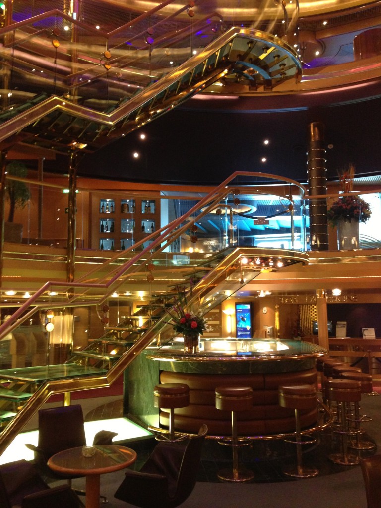 The atrium on board Holland America Line's ms Eurodam