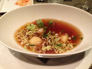 Jewels of the Sea Soup from Tamarind on board Holland America Line's ms Eurodam