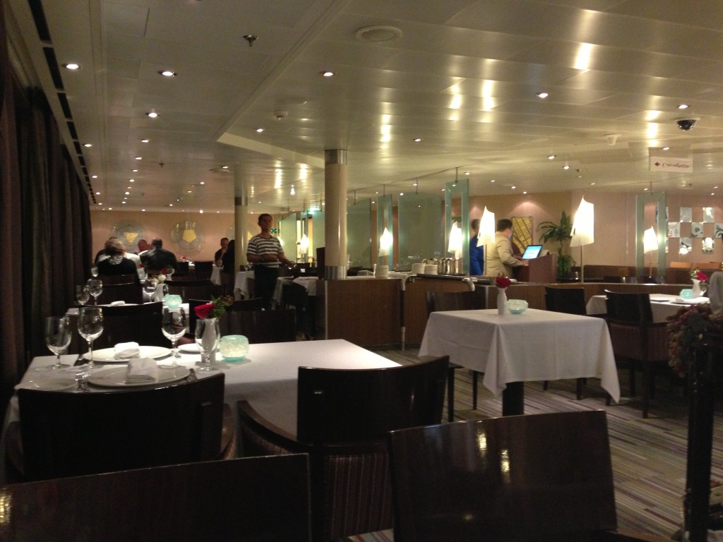 Canaletto, the Italian restaurant on Holland America Line's ms Eurodam