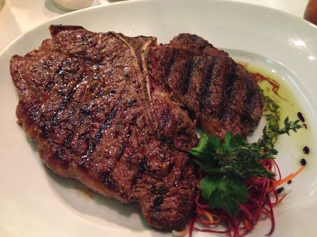 The Porterhouse as served in the Pinnacle Grill onboard Holland America Line's ms Zuiderdam.