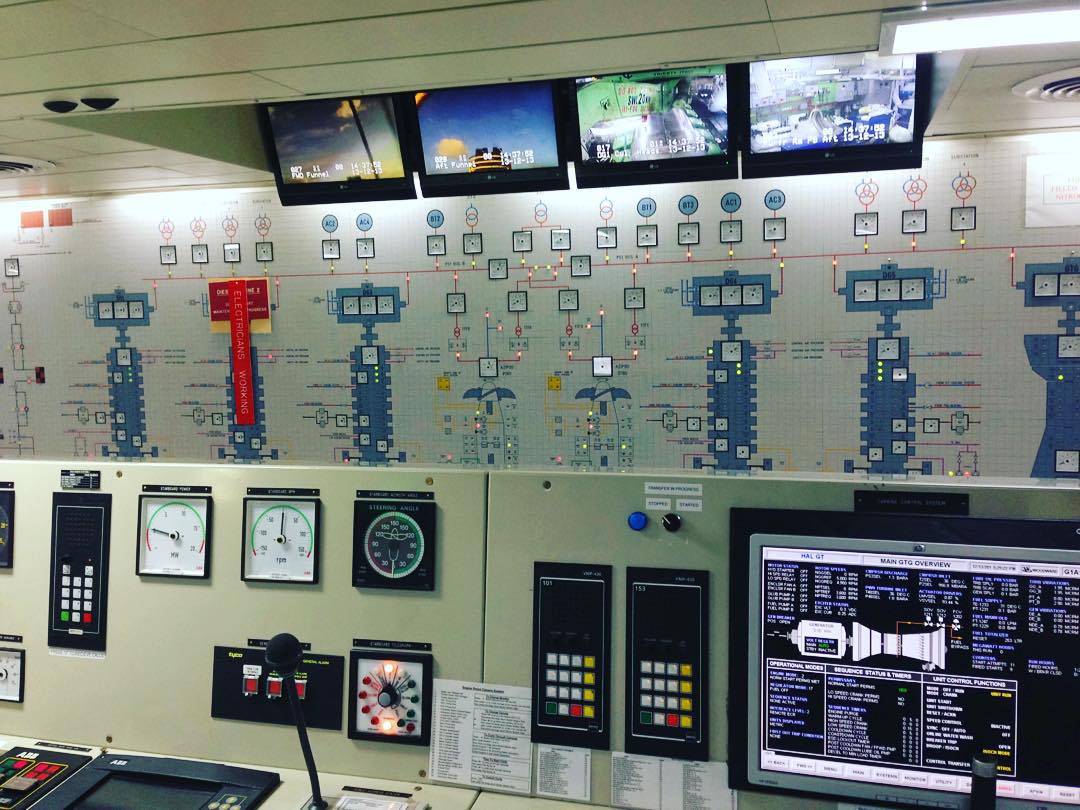 The Engine Control Room of the Zuiderdam