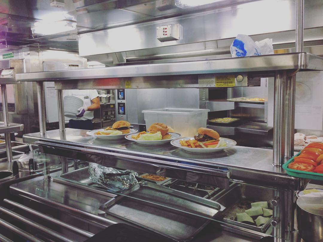 A behind the scenes look at the galley on Zuiderdam