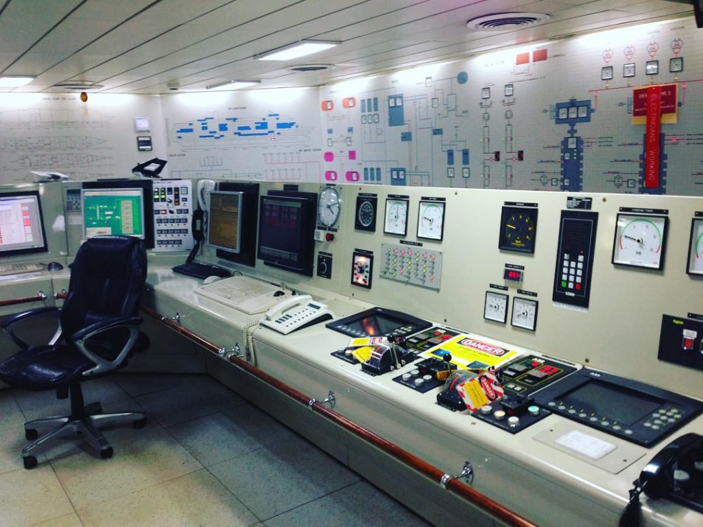 The Engine Control Room of the Zuiderdam