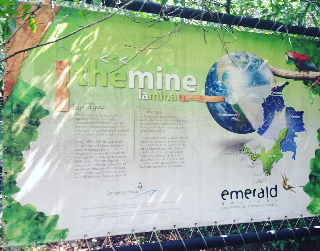 The Emerald Mine at the visitors center in Cartagena 