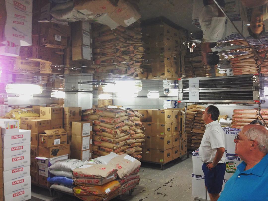 A behind the scenes look at one of the storerooms on Zuiderdam