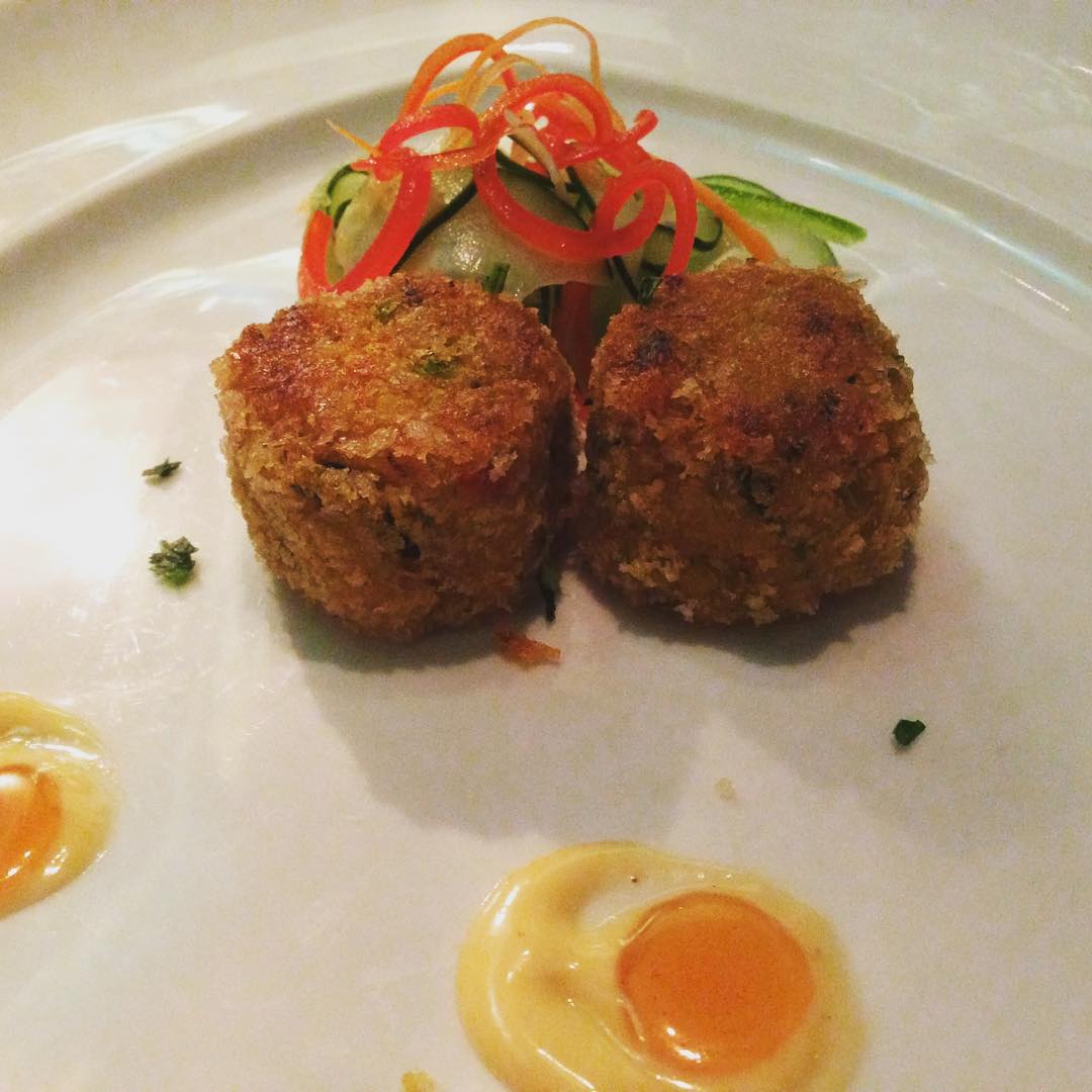 Crab cakes from Pinnacle Grill on Zuiderdam