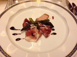 Antipasto Plate in Rotterdam Dining Room on board ms Veendam