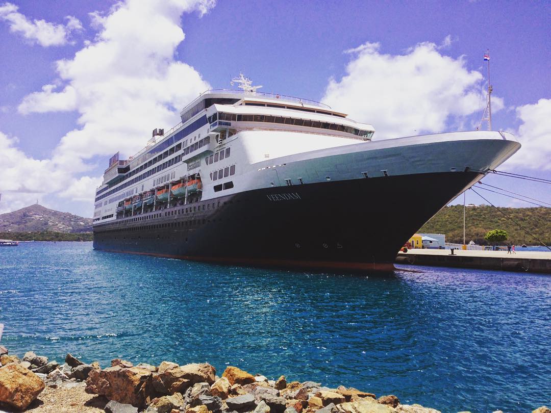 Veendam docked in St. Thomas