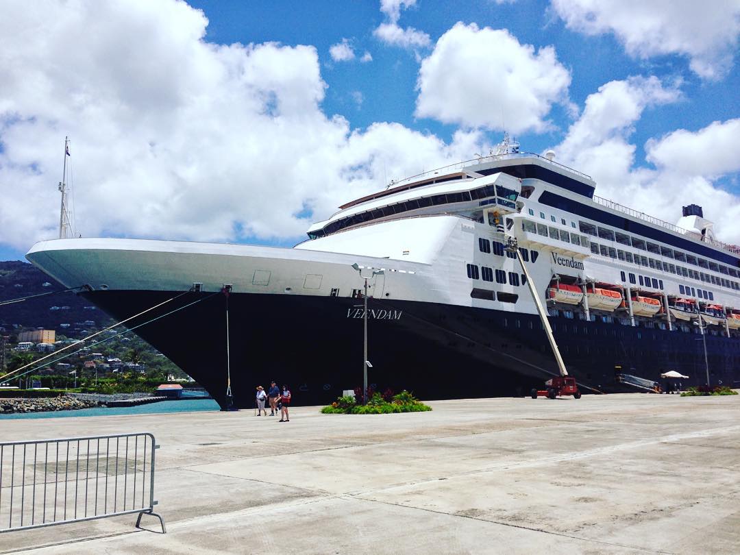 Veendam docked in St. Thomas