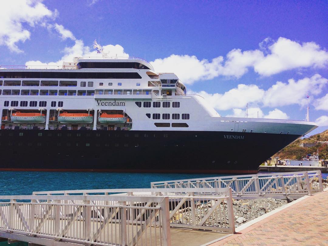 Veendam docked in St. Thomas