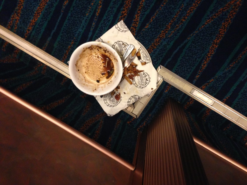 Room service trays lined the halls throughout the Carnival Liberty as pigs, er passengers, couldn't just leave them in their staterooms.