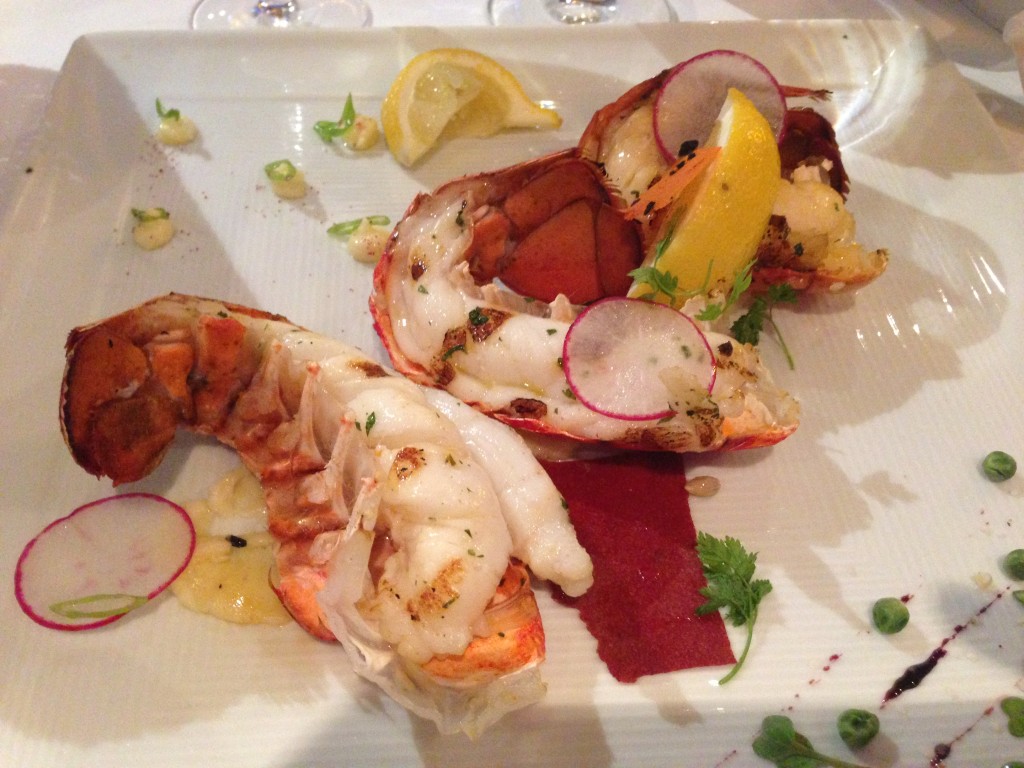 Maine Lobster Tail from Diamons Steakhouse onboard the Carnival Liberty.