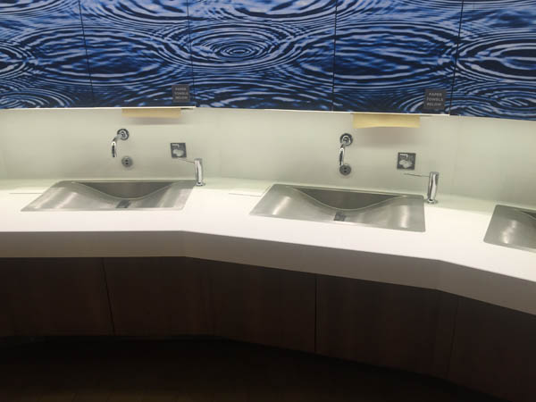 Handwashing Sinks in the Windjammer Cafe on Quantum of the Seas