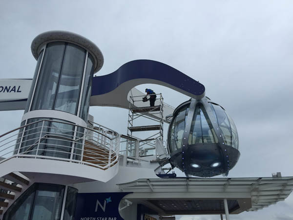 The North Star on Quantum of the Seas is out for service