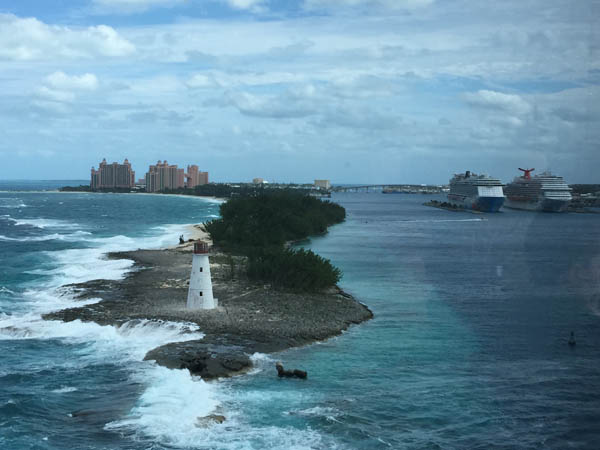 Pulling into Nassau on Quantum of the Seas