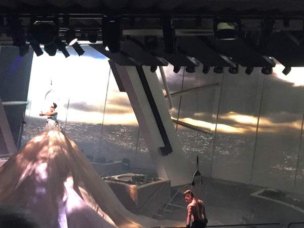 Various shots of the giant video wall, which along with live performers, is the star of Starwater on Quantum of the Seas