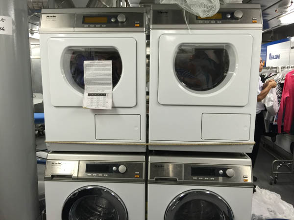 Machines on Quantum of the Seas where guest laundry is done