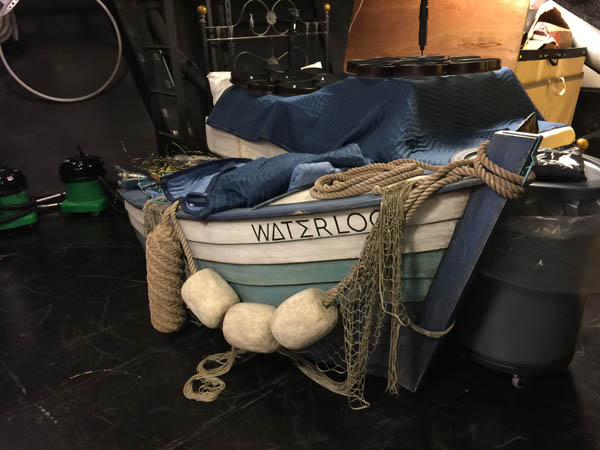 A prop from Mamma Mia! backstage on Quantum of the Seas