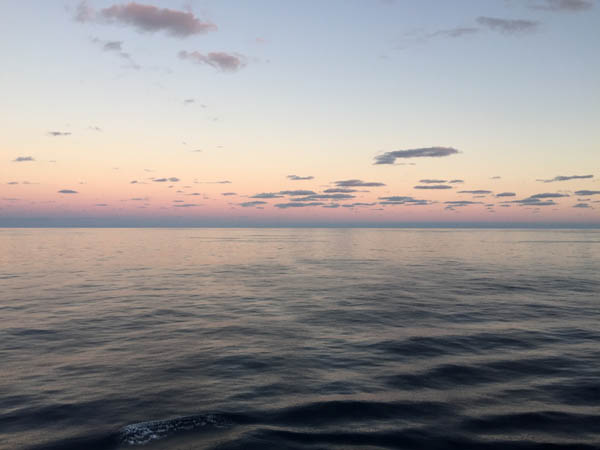 Sunset as seen from Quantum of the Seas