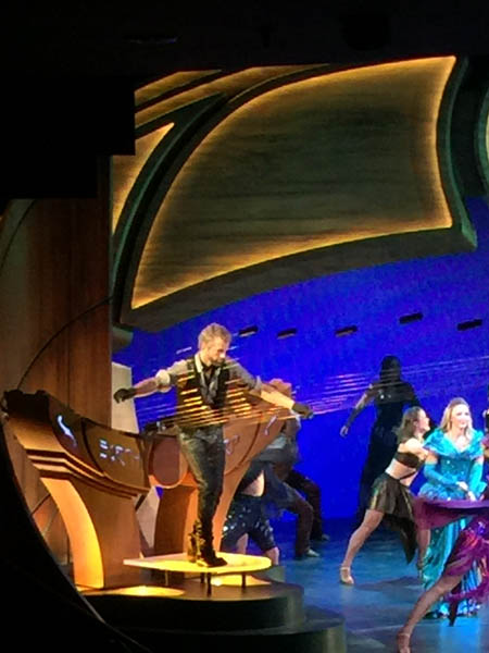 William Close playing the Earth Harp in Sonic Odyssey on Quantum of the Seas