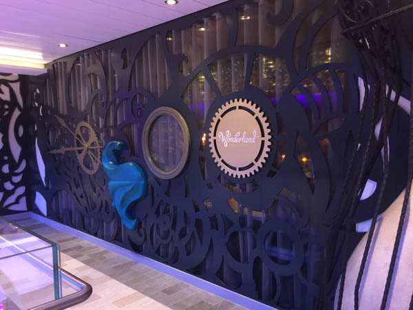 The entrance to Wonderland on Quantum of the Seas