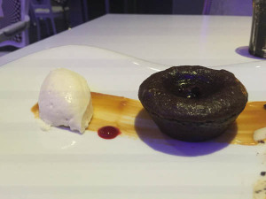 Melting Chocolate Cake from Wonderland on Quantum of the Seas