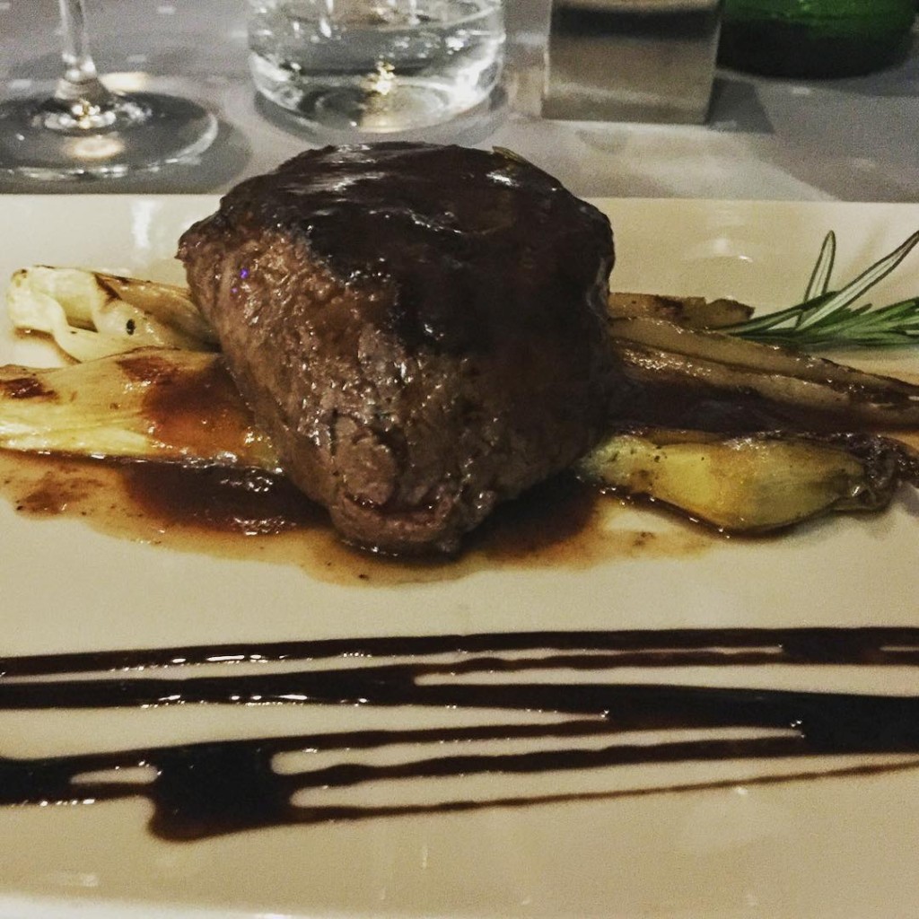 Beef Tenderloin from the Galaxy Restaurant onboard MSC Divina