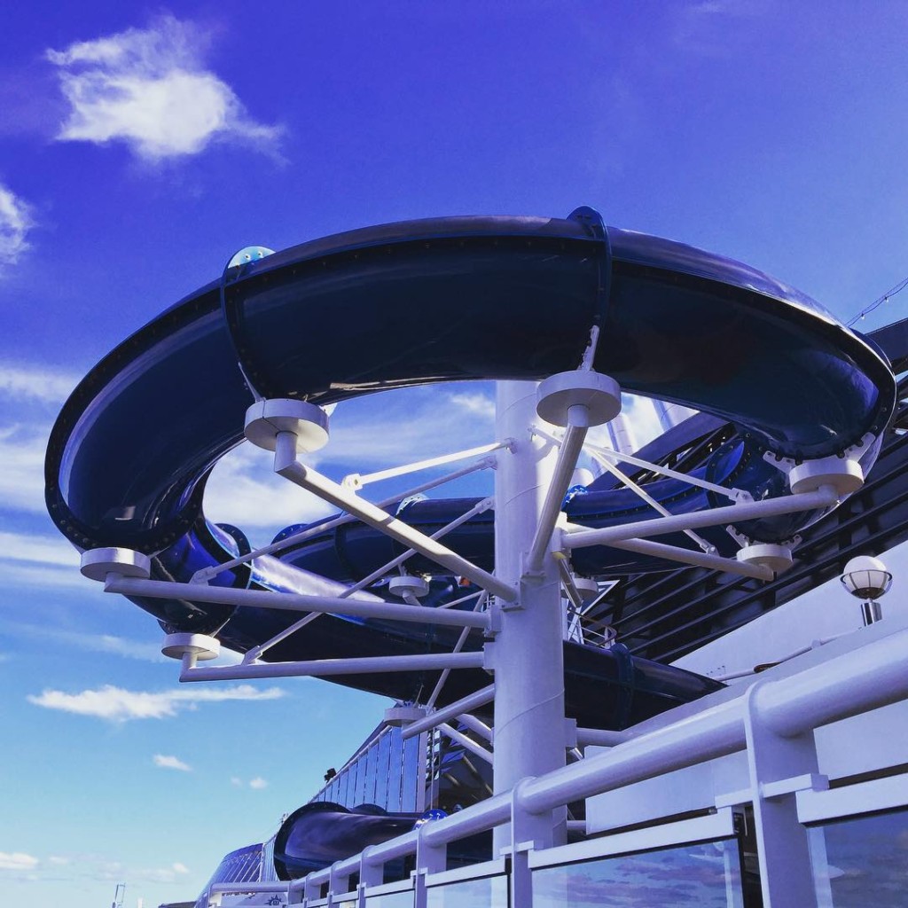 The waterslide on the MSC Divina