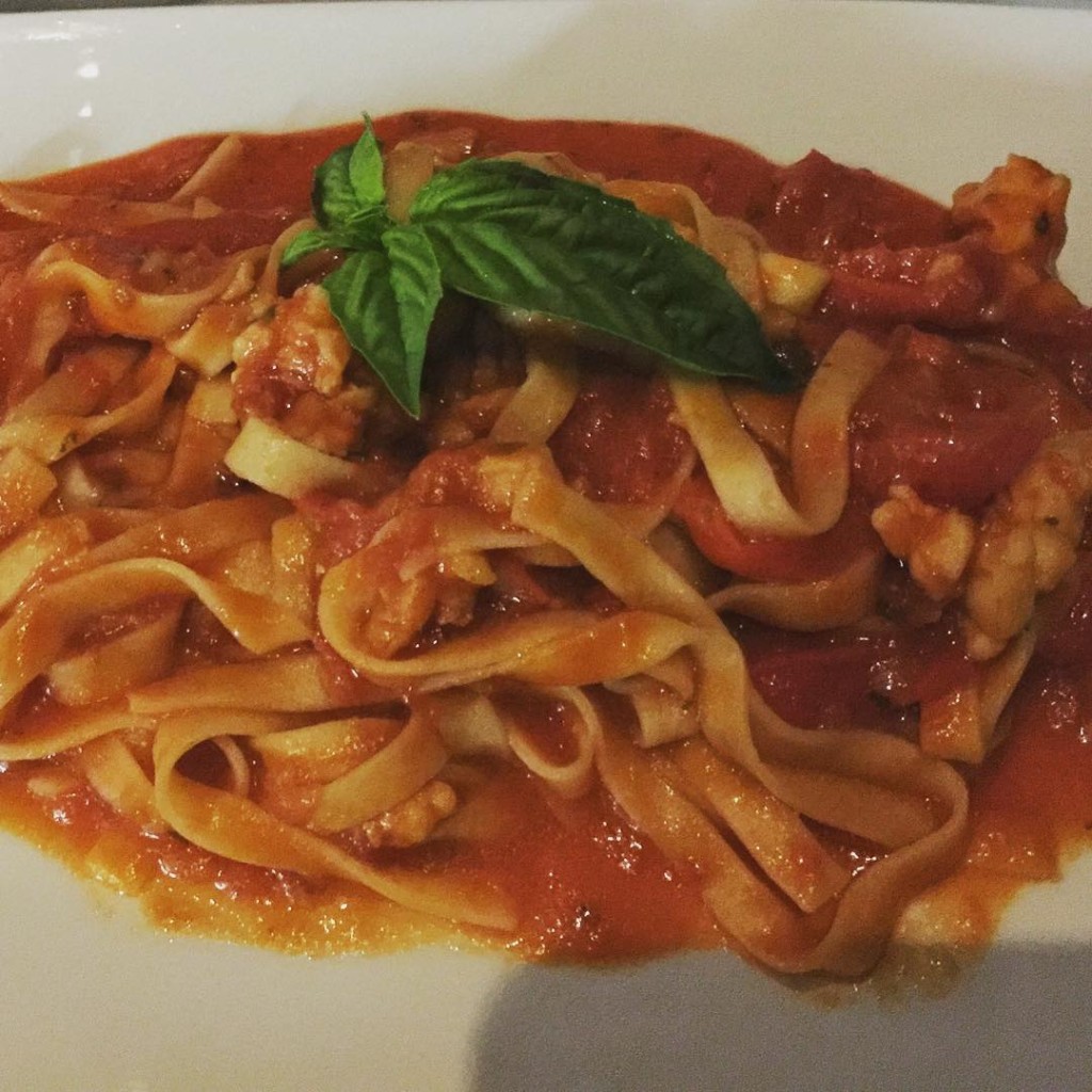 Lobster Pasta from the Galaxy Restaurant onboard MSC Divina