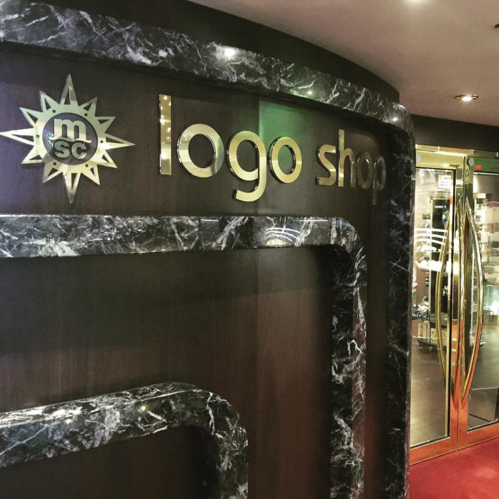 Logo Shop on MSC Divina