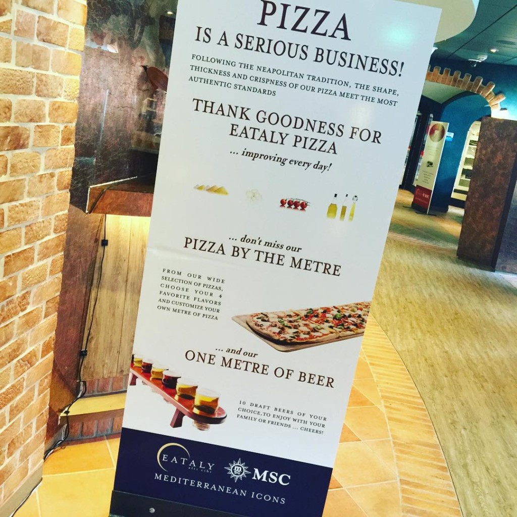 Pizza by the Metre on MSC Divina