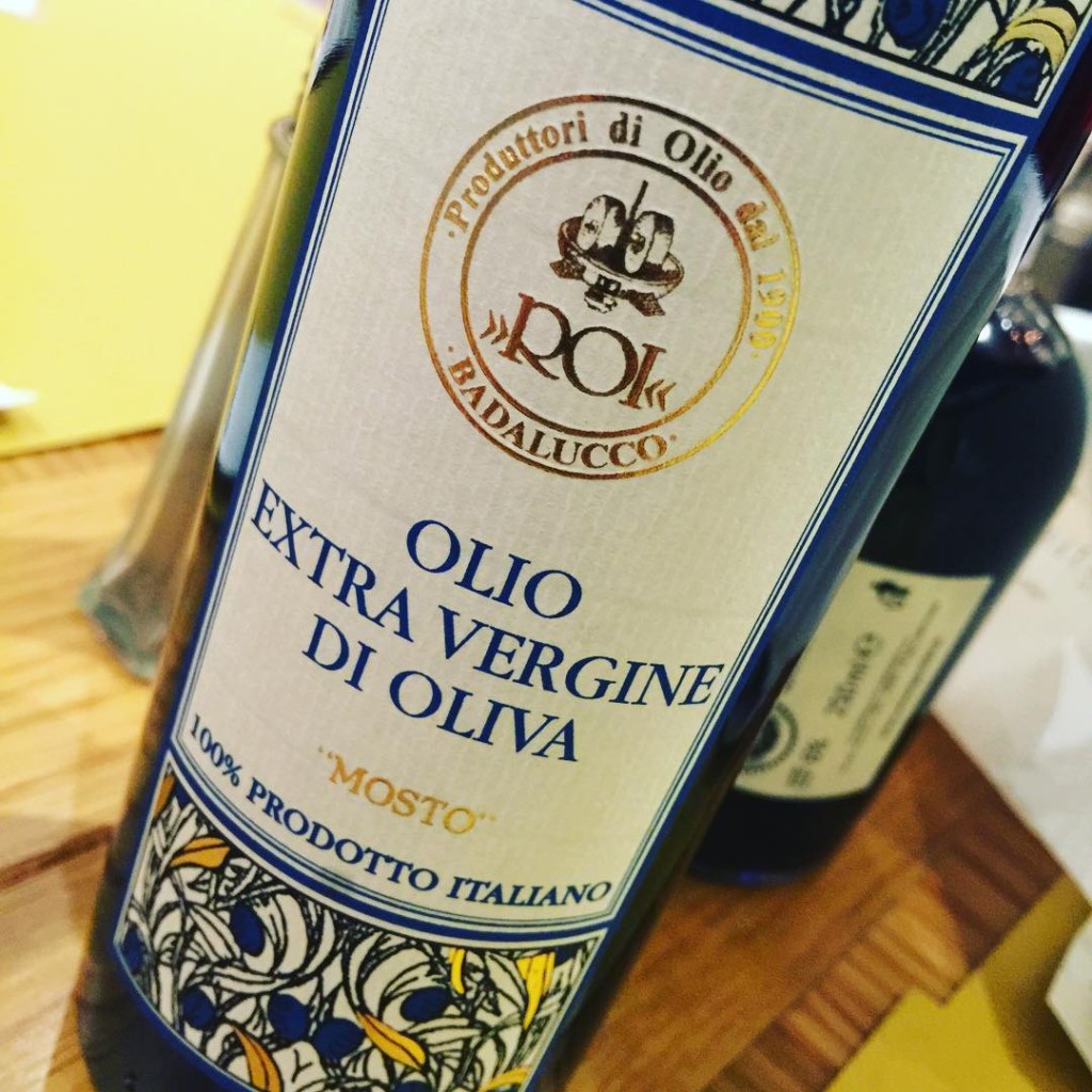 Olive Oil served in Eataly Steakhouse on MSC Divina