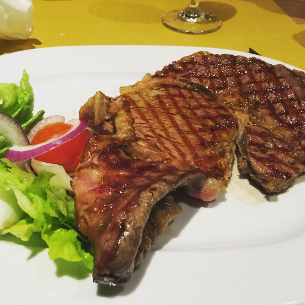 Ribeye steak from Eataly Steakhouse on MSC Divina